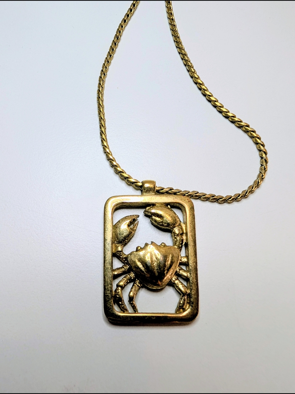 Avon Astrology "Star Signs" Zodiac Cancer Crab Pendant Necklace by Avon